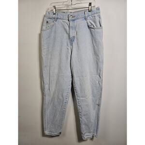 Gitano Women's VTG Jeans Light Wash High Rise Tapered Leg SZ 12 Petite - Flaws